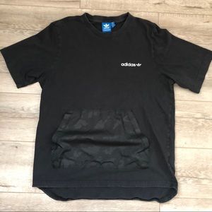 Adidas black camouflage pocket